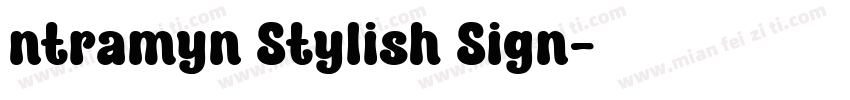 ntramyn Stylish Sign字体转换